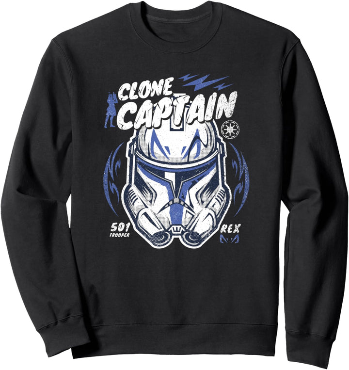 Star Wars The Clone Wars Clone Captain Rex Helmet Sweatshirt