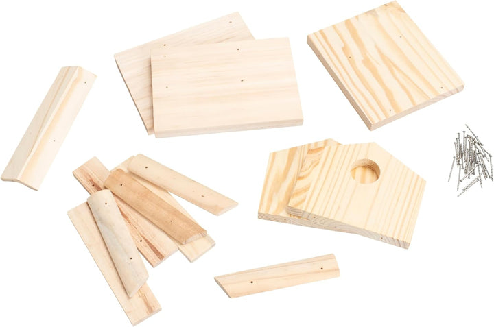 Betzold - Vogelhaus-Bausatz - Bastelset Holz Selbstgestalten Vögel füttern Natur, Natur