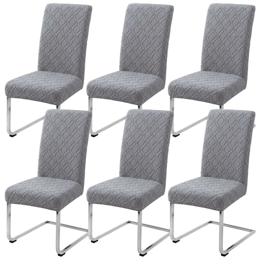 LANSHENG Stuhlhussen 6er Set, Stretch Stuhlhussen Schwingstühle, Abnehmbarer Waschbarer Stuhlbezug f