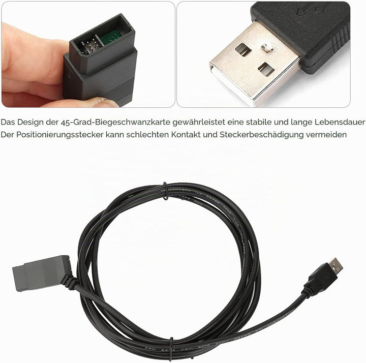 USB-KABEL PVC-Mantel-Programmierkabel für Siemens LOGO-Serie PVC-USB-Kupferdraht-Logo Flexible Indus