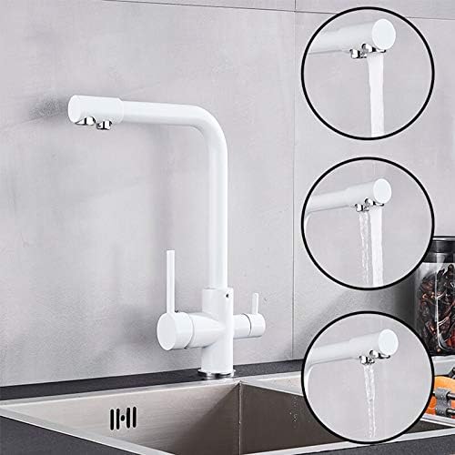 VALAZ 3 Wege Filter Osmose Wasserhahn Weiss | Küchenarmaturen | Wasserhahn Sprudelwasser, Wasserspar