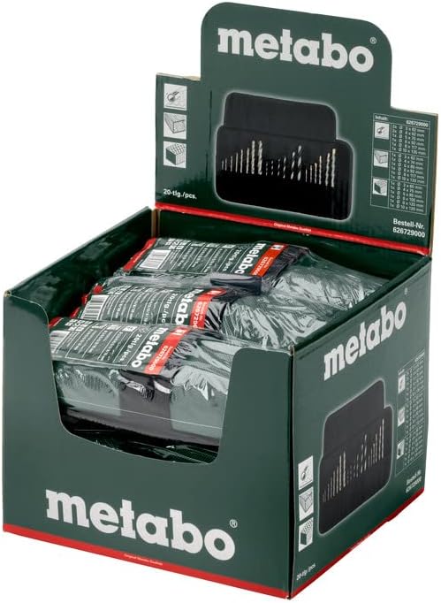 Metabo 626729000 Bohrersortiment-Rolltasche SP, 20-tlg, Farbe, Size