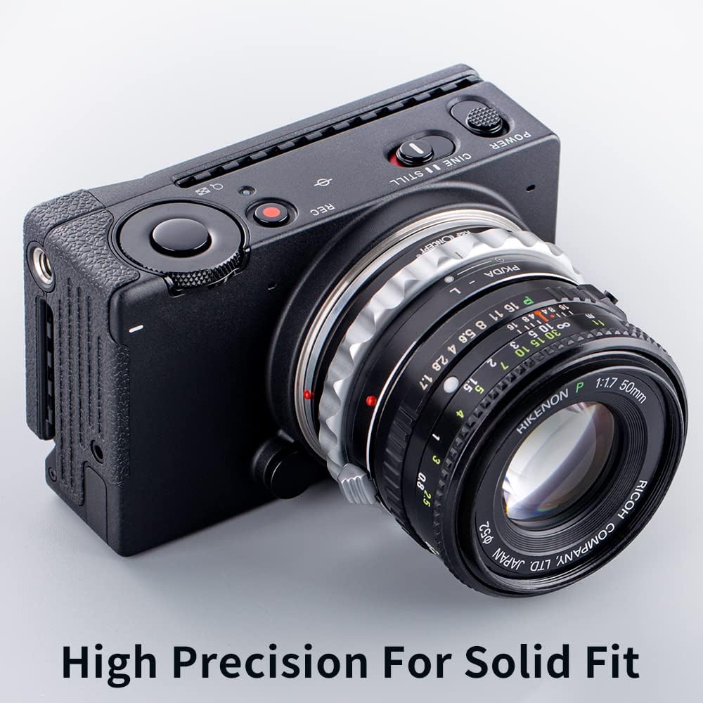 K&amp;F Concept Objektivhalterungsadapter PK/DA-L Manueller Fokus, kompatibel mit Pentax K(PK/DA)-Objekt