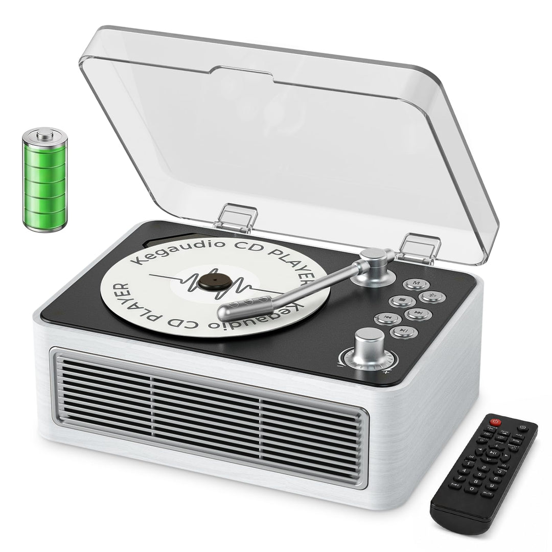 CD Player Tragbar Bluetooth: Kegaudio Radio mit CD-Player Tragbarer mit Lautsprecher Fernbedienung U