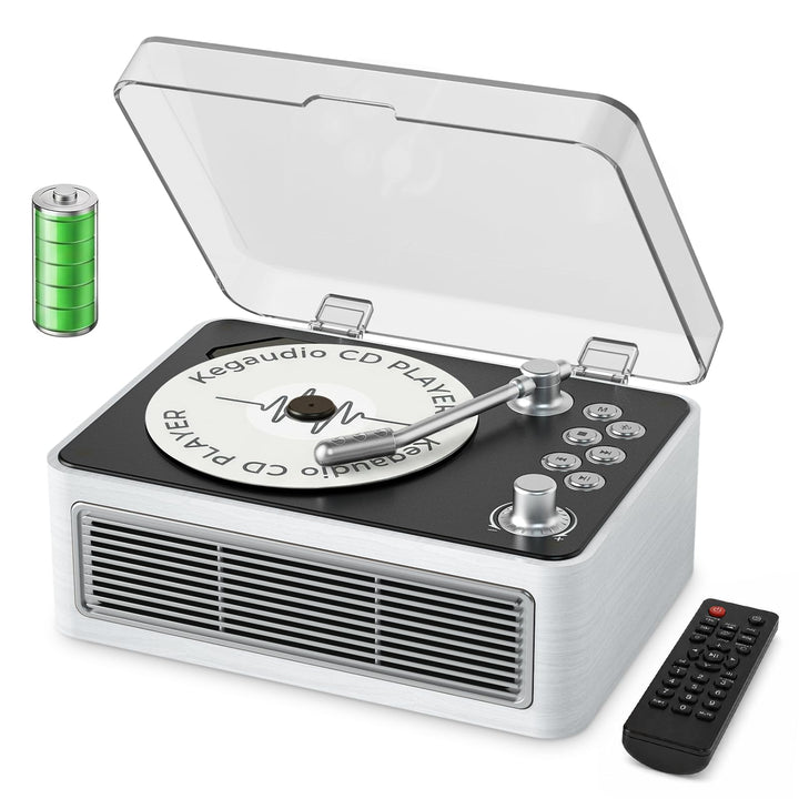 CD Player Tragbar Bluetooth: Kegaudio Radio mit CD-Player Tragbarer mit Lautsprecher Fernbedienung U