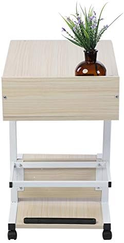 Cocoarm Betttisch Auf Rollen Abnehmbarer Laptop-Schreibtisch Mit Rollen, Schublade, Multifunktional,