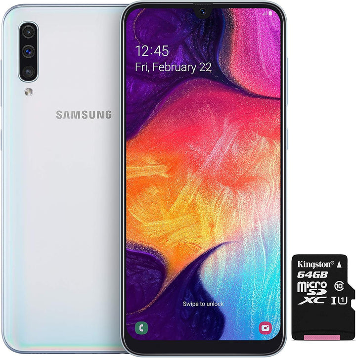 Samsung Galaxy A50 Smartphone Bundle (16.3cm (6.4 Zoll) 128GB interner Speicher, 4GB RAM, Dual sim,