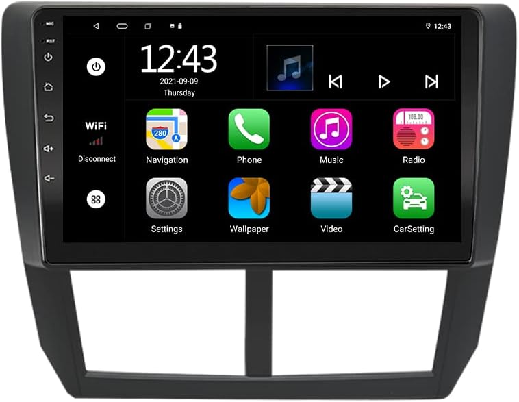 EZoneTronics Android 11 Auto Radio Stereo für Subaru Forester 2008-2012 9 Zoll Carplay Touchscreen G