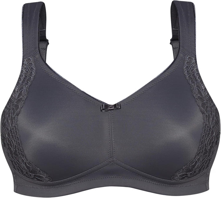 SUSA BH ohne Bügel I Minimizer BH mit seitlich am Cup angebrachter Spitze I Bügelloser BH mit breite