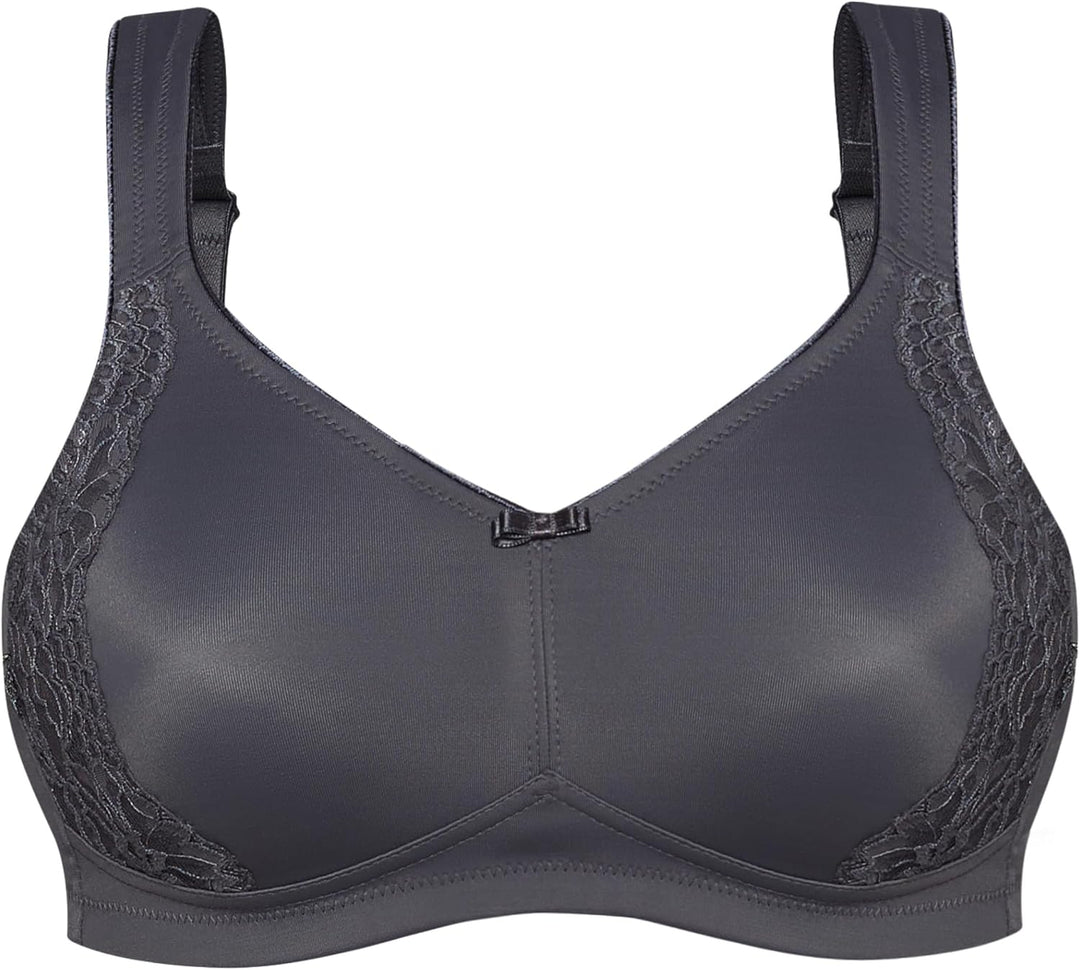 SUSA BH ohne Bügel I Minimizer BH mit seitlich am Cup angebrachter Spitze I Bügelloser BH mit breite