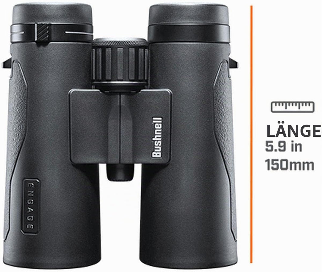 Bushnell Fernglas Engage X 10x42 - brilliante Bildqualität, detailreich, kompakt, beschlägt nicht, b