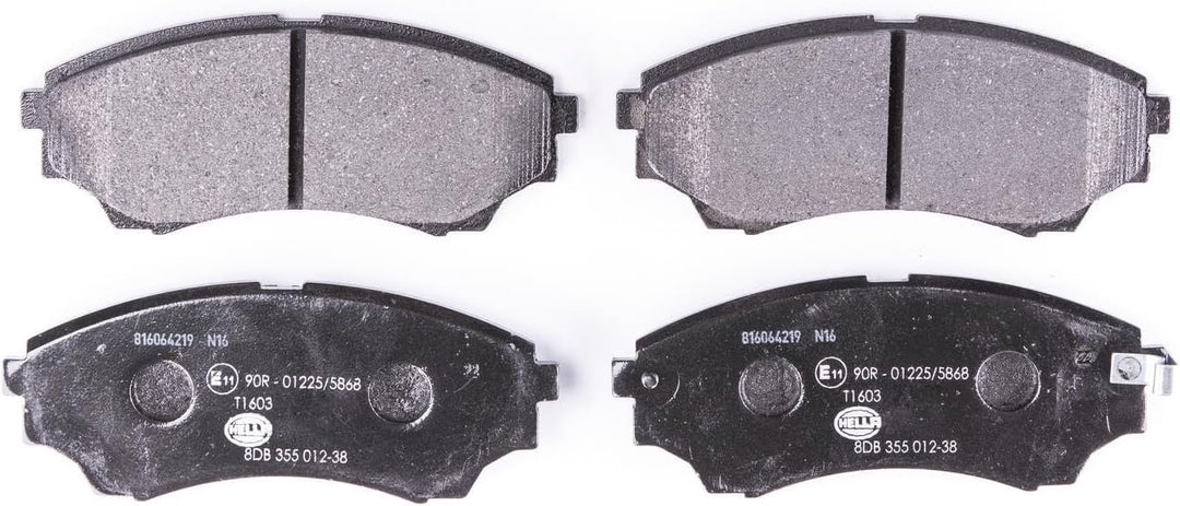 HELLA PAGID 8DB 355 012-381 Bremsbelagsatz - T1603 - Dicke/Stärke: 16.9mm - Bremssystem: Tokico - mi