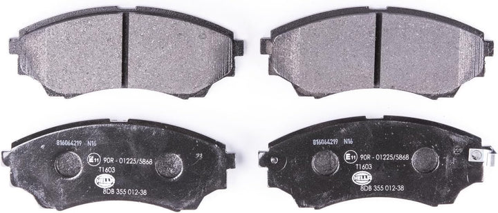 HELLA PAGID 8DB 355 012-381 Bremsbelagsatz - T1603 - Dicke/Stärke: 16.9mm - Bremssystem: Tokico - mi
