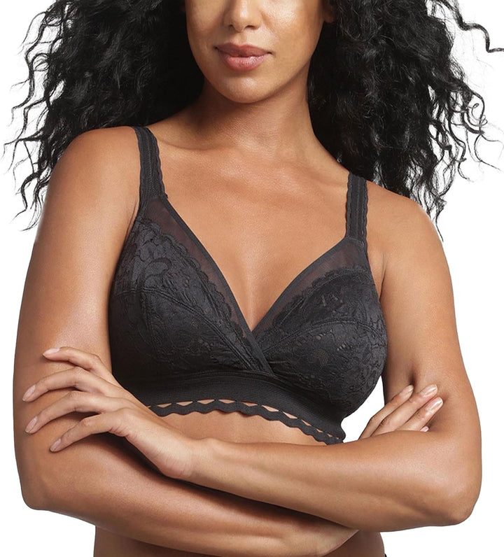 Playtex Damen Soutien-Gorge Cœur Croisé Féminin Recyclé BH 85C Schwarz, 85C Schwarz