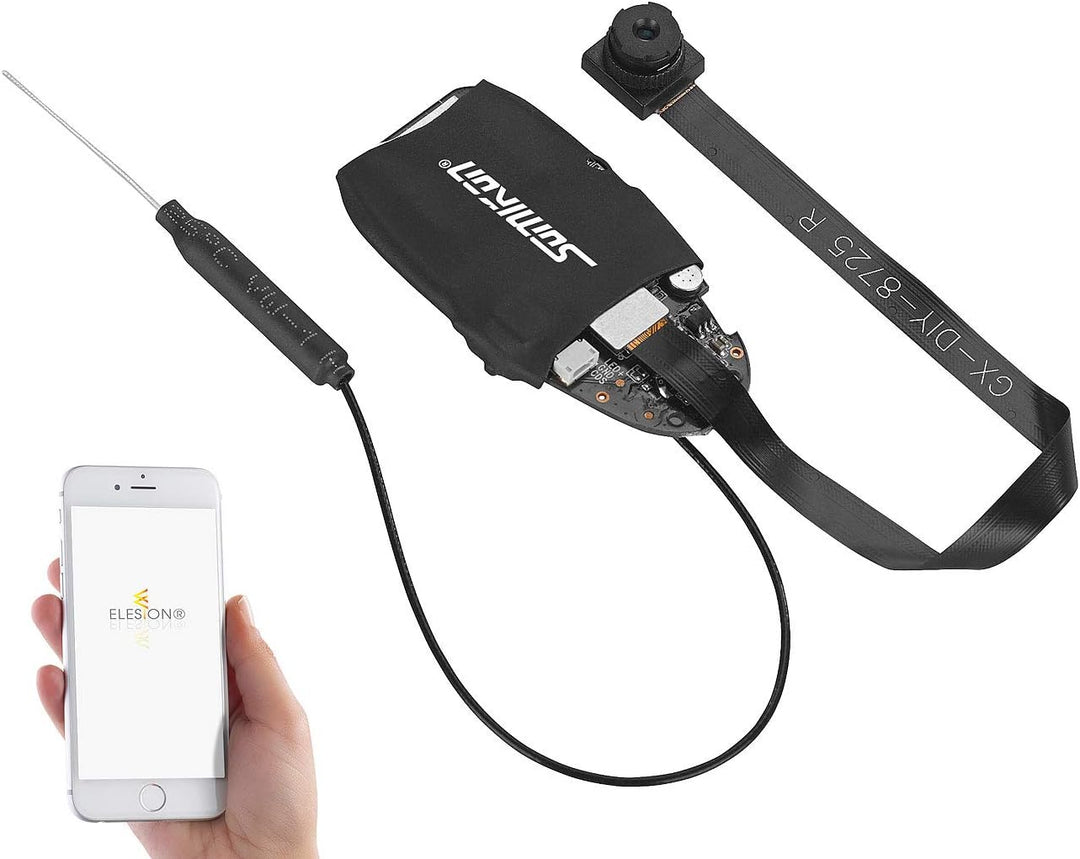 Somikon Micro Kamera: Full-HD-Micro-Einbaukamera mit Bewegungserkennung, WLAN & App (Spionagekamera,