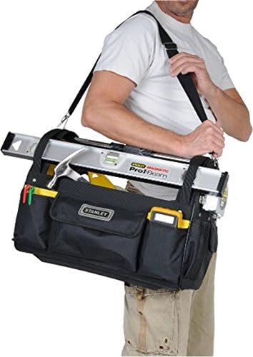 Stanley Werkzeugtrage (47 x 34,3 x 22,9 cm, offene Box aus 600 Denier Nylon mit verstellbarem Schult