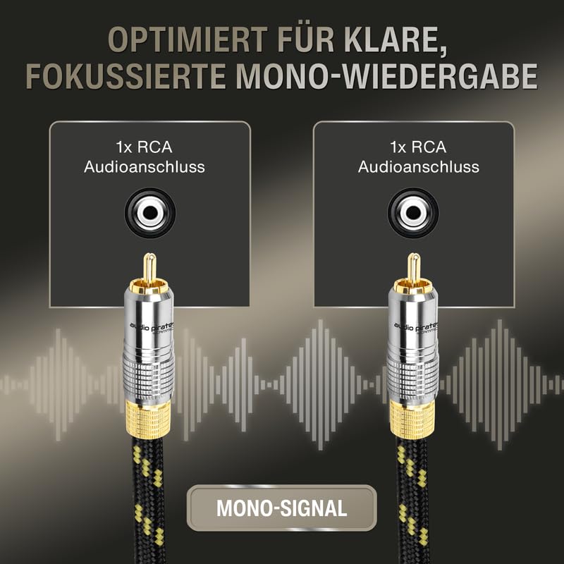audio pirates by cammica Cinch Kabel 1x RCA Stecker auf 1x RCA Stecker, Audio-Kabel | High-End Audio