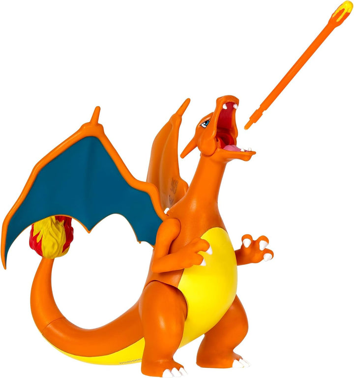 Pokémon PKW3459 - Battle Figure Pack - Glurak & Pikachu, beweglicher Glurak mit Pikachu