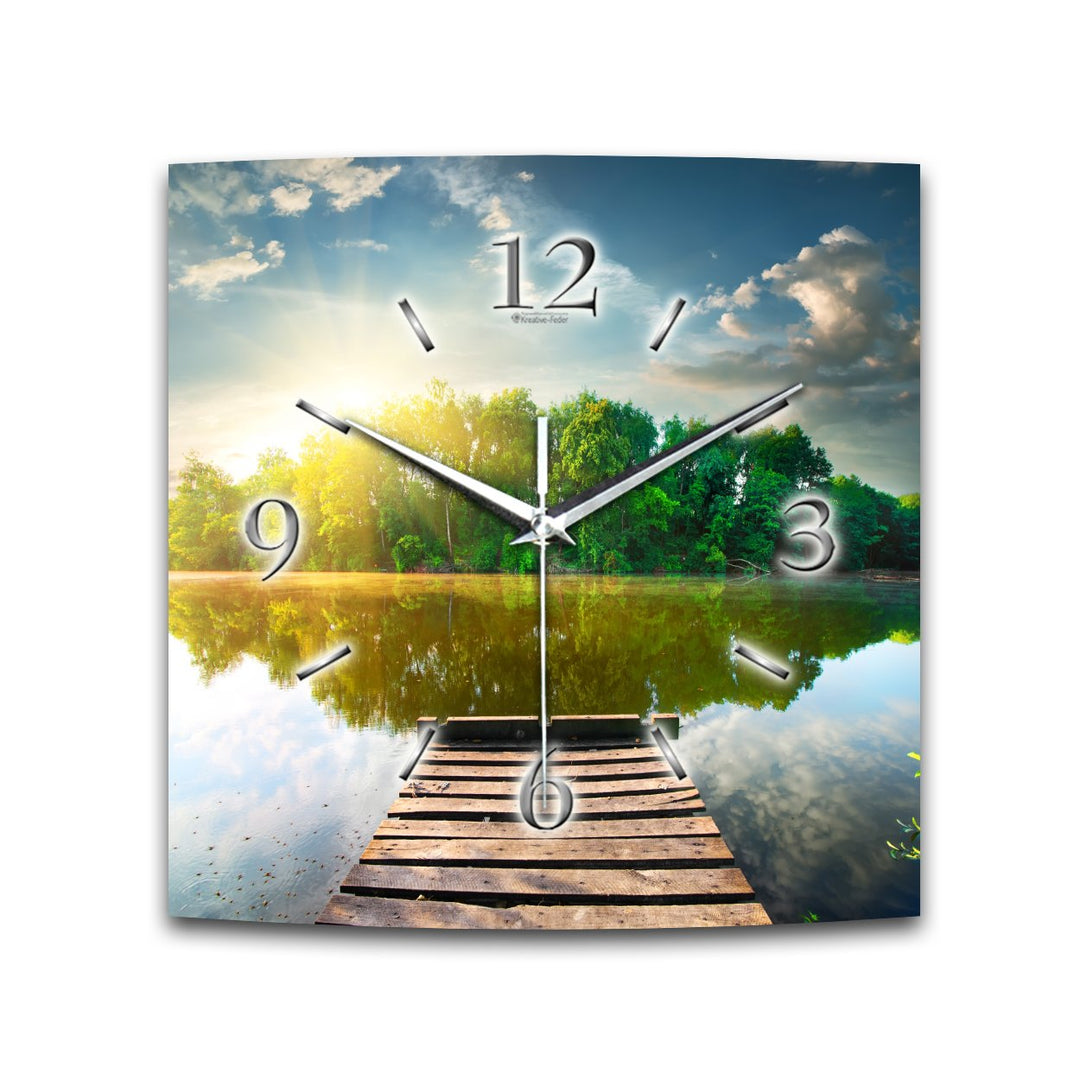 Relax Flower Designer Funk Wanduhr Funkuhr modernes Design * Made in Germany* Verschiedene Motive (S