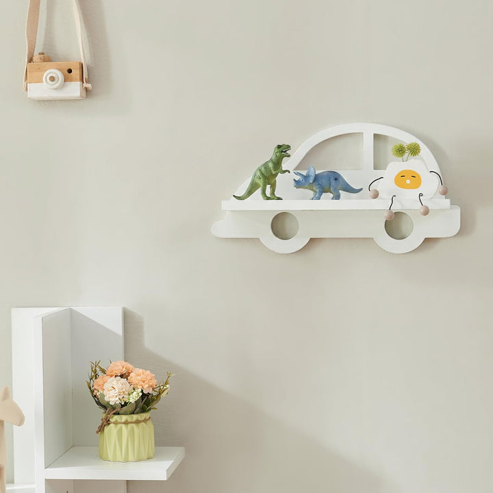 [en.casa] Kinder-Wandregal Skanderborg bis 2 kg pro Regal Wandboard für Kinderzimmer Hängeregal Kind