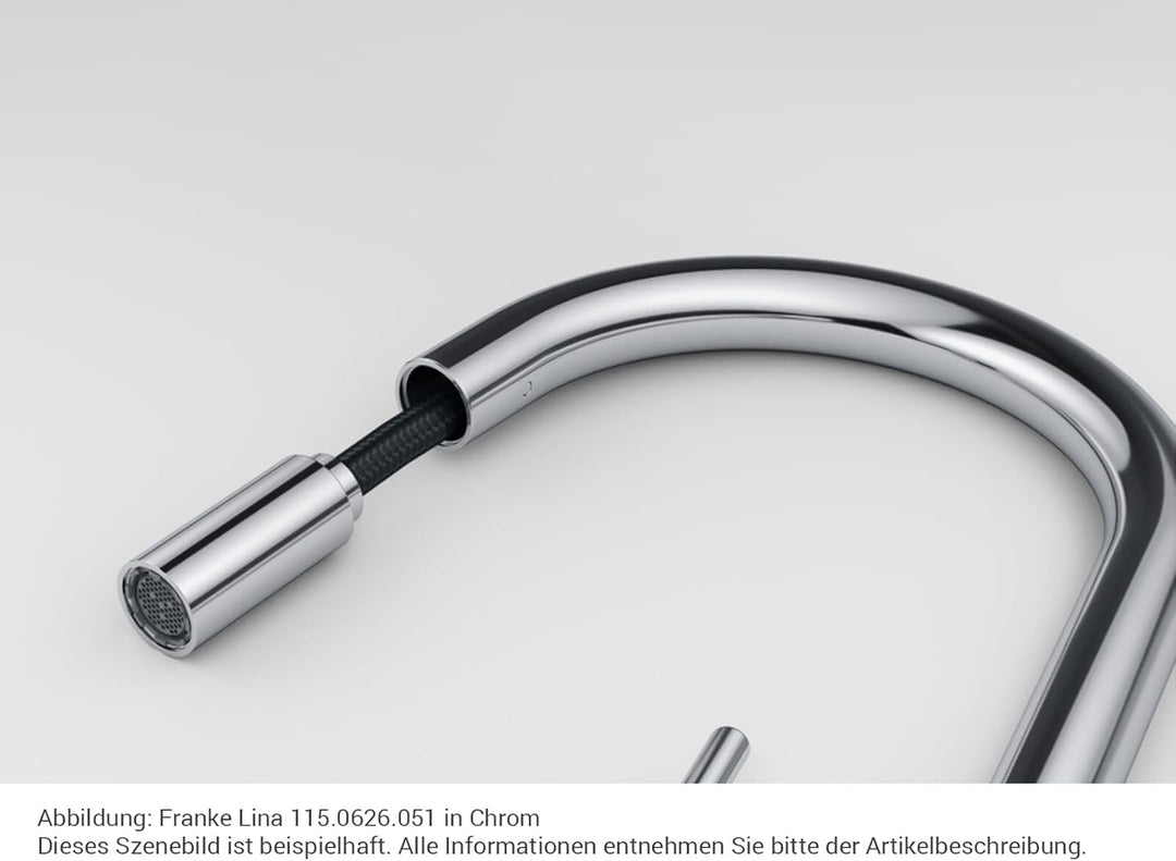 Franke 115.0626.055 LINA PULL-OUT Einhebelmischer, Onyx