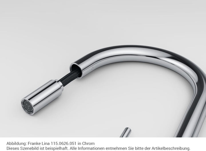 Franke 115.0626.055 LINA PULL-OUT Einhebelmischer, Onyx
