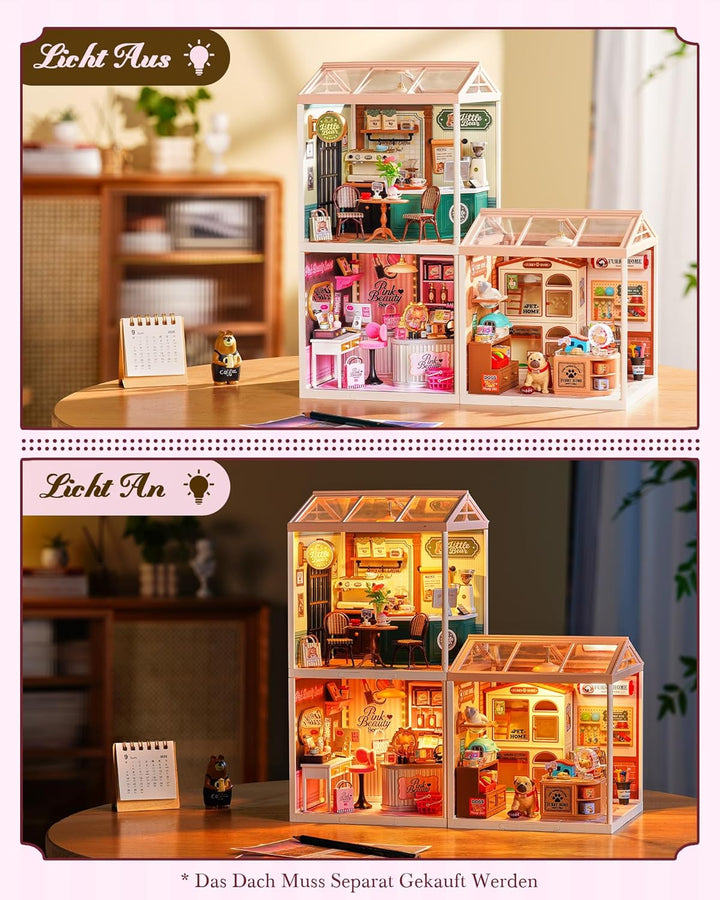 Rolife Super Creator DIY Miniature House Miniatur Haus Bausatz Selber Bauen Deko für Schreibtisch Bü