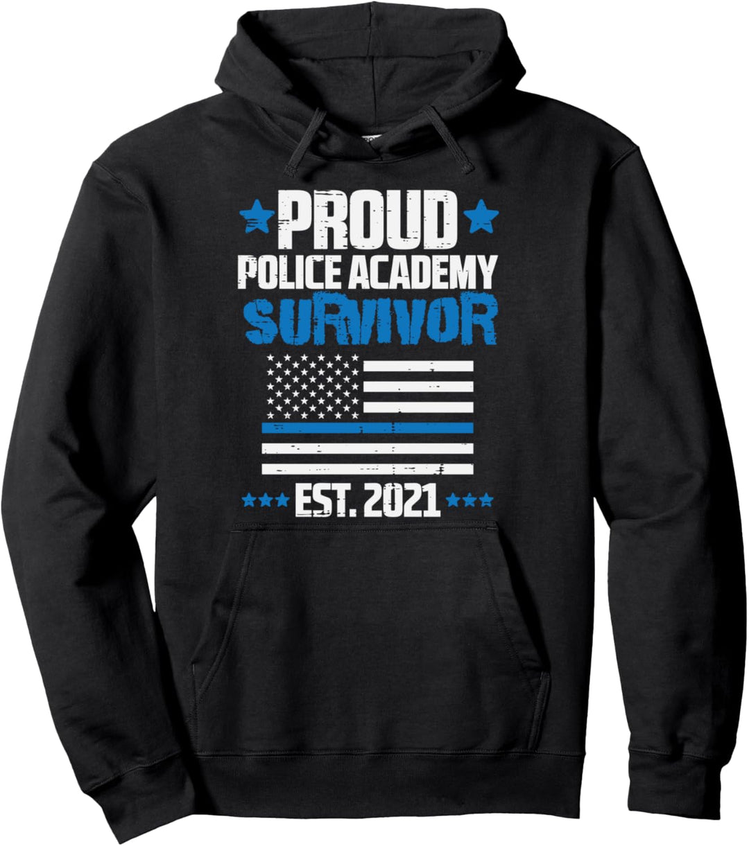 Proud Police Academy Survivor Class 2021 Senior Graduation Pullover Hoodie