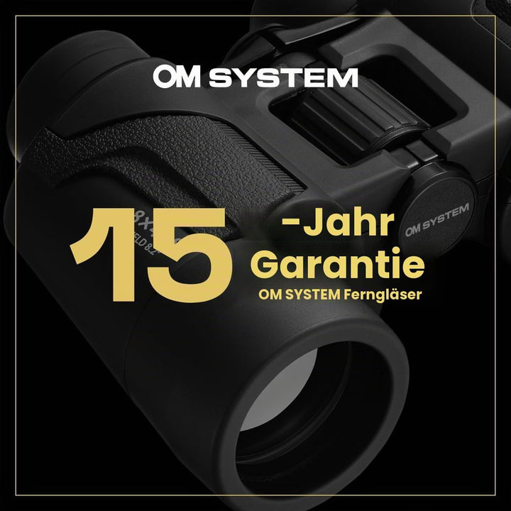 OM SYSTEM 8x21 RC II Fernglas mit Tasche und Umhängeband, Klappbar, Ultrakompakt, sehr leicht, Champ