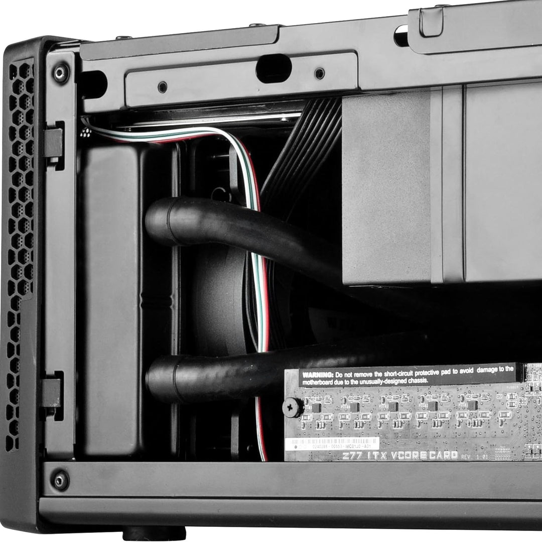 SilverStone SST-SG13B - Sugo Mini-ITX kompaktes Cube Gehäuse, Mesh-Frontblende, schwarz