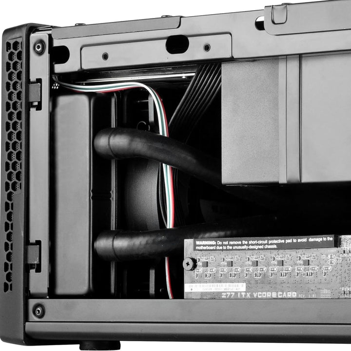 SilverStone SST-SG13B - Sugo Mini-ITX kompaktes Cube Gehäuse, Mesh-Frontblende, schwarz