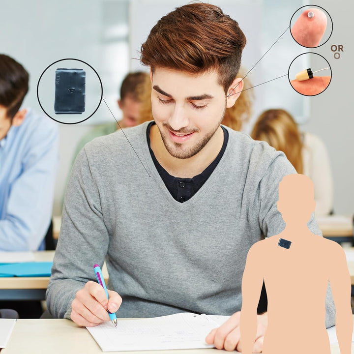 PingaOculto Spion Kopfhörer für Prüfung GSM Mini Nano Unsichtbare Kopfhörer SIM-Karte mit Mikrofon -
