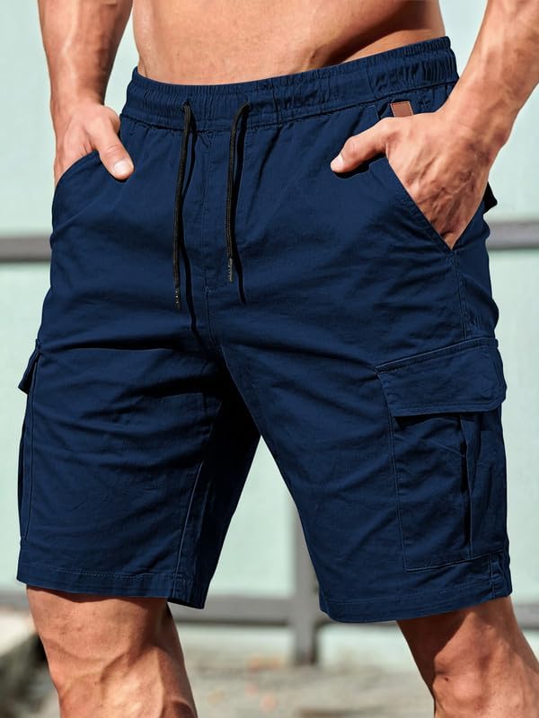 Elegancity Kurze Hosen Herren Cargo Shorts Freizeithose | Sommer Chino Shorts Mit 6 Taschen,Kurze Ca