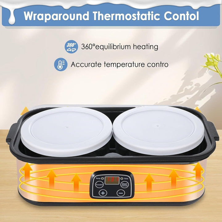 Pyhodi Joghurtbereiter mit Automatischer Temperaturregelung (0–48 Uhr), Digitaler Joghurtbereiter mi