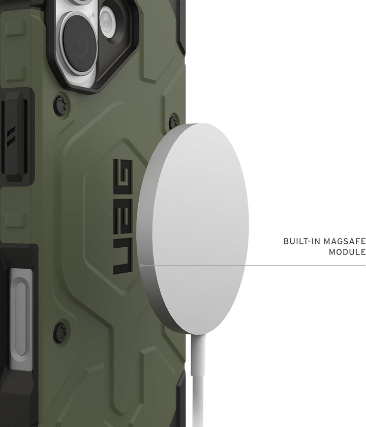 URBAN ARMOR GEAR Pathfinder MS Hülle kompatibel mit Apple iPhone 17 Case (Wireless Charging/Magnetis