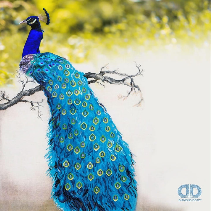 Diamond Dotz Blue Peacock DD13.012 Blauer Pfau, Blauer Pfau