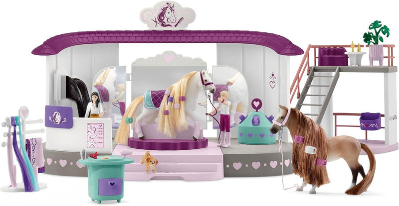 schleich 42588 Beauty Salon , für Kinder ab 4+ Jahren, HORSE CLUB Sofia&