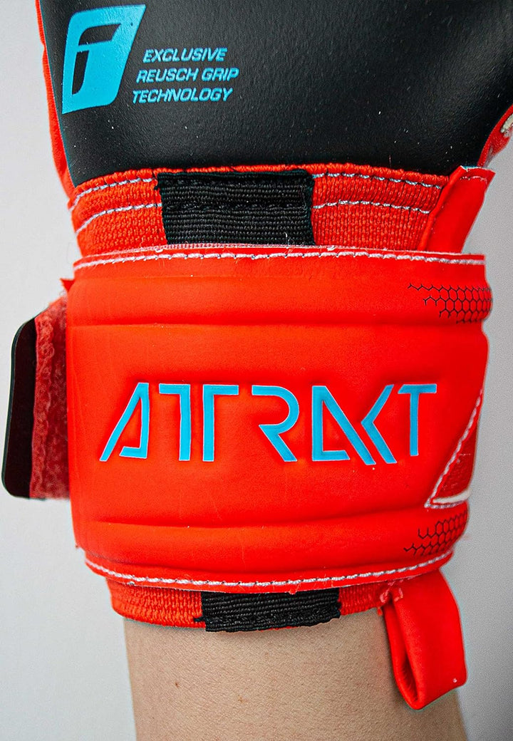 Reusch Unisex – Erwachsene Torwarthandschuhe Attrakt Gold X mit Hervorragendem Grip und Innennaht Sc