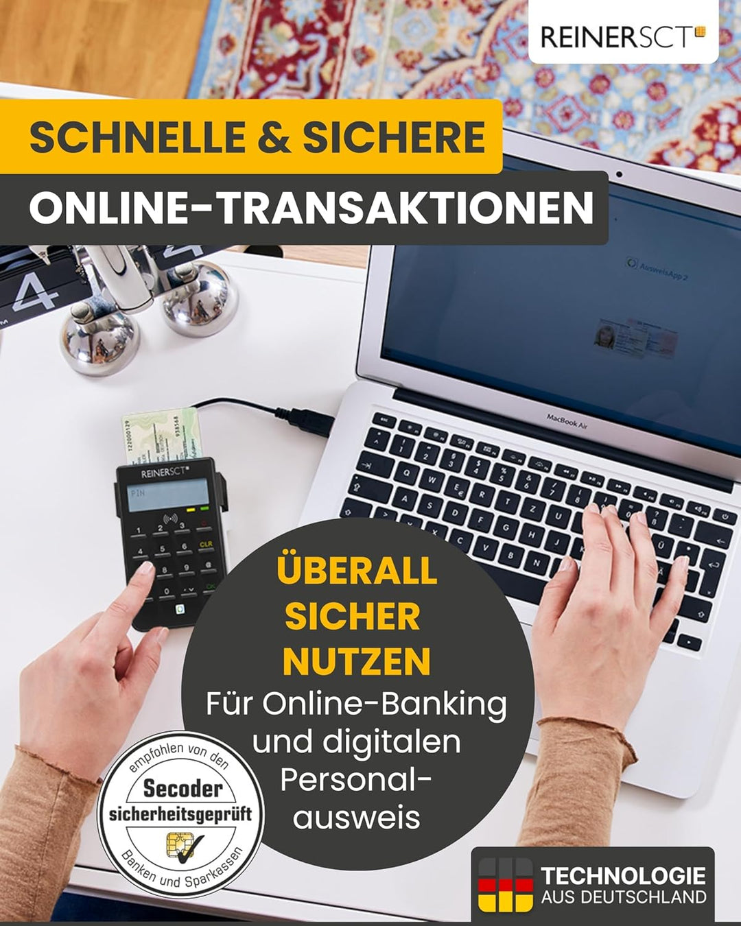 REINER SCT cyberJack RFID Chip-Kartenlesegerät standard | Generator für Online-Banking (HBCI / FinTS