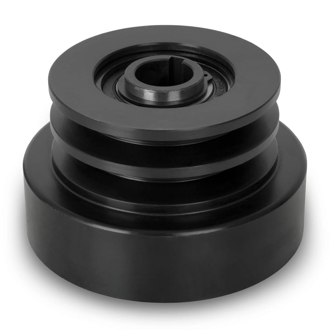 EBERTH Doppel Fliehkraftkupplung 25mm Welle für Doppelkeilriemen, 7mm Passfedernut, 58mm Keilriemenr