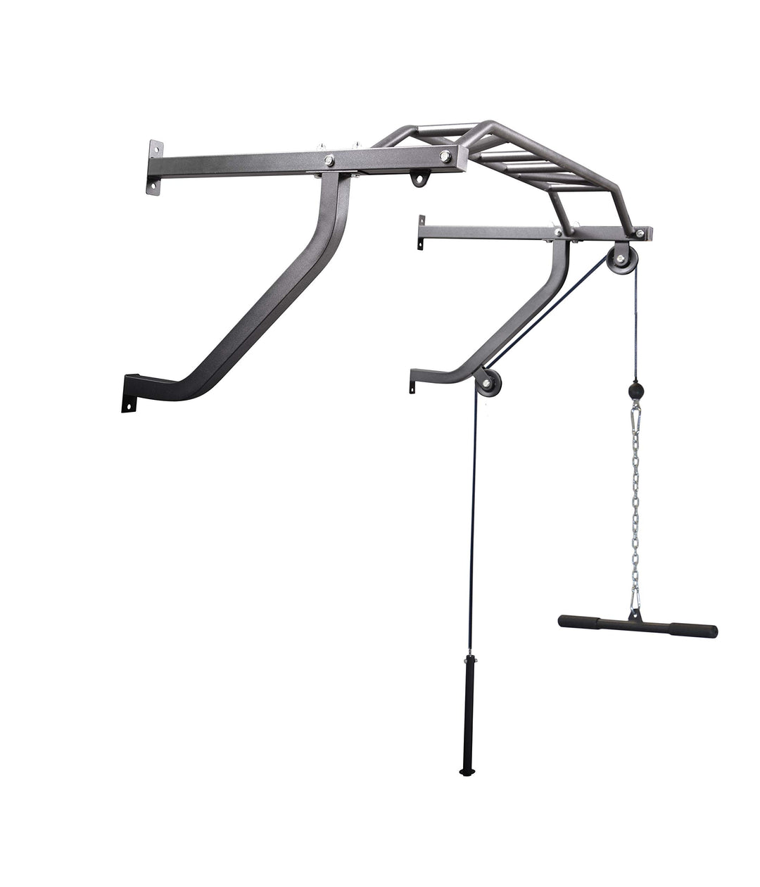 TrainHard® Multigriff Klimmzugstange Wandmontage mit Latzug & Boxsackhalterung, geprüfte und zertifi