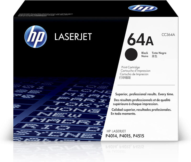 HP 64A (CC364A) Schwarz Original Toner für HP Laserjet P4015, HP Laserjet P4515 Schwarz 10.000S, Sch