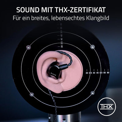 Razer Moray - Ergonomischer In-Ear-Ohrhörer für Streaming 24/7 (Hybrid-Dual-Treiber-Design, Ergonomi