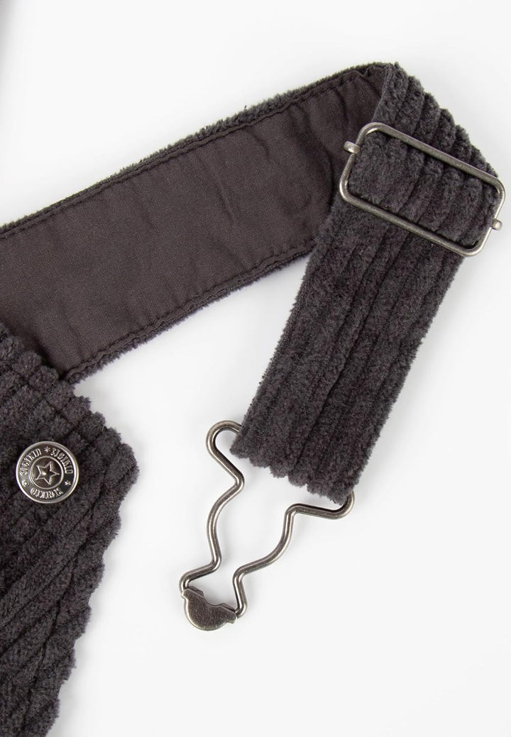 Sigikid Jungen Mini Cord-Latzhose Polar Expedition Kordhose 128 Grau, 128 Grau