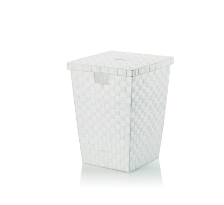 Kela Wäschebox Alvaro weiss PP-Faserband, Polypropylen, 40 x 40 x 52 cm