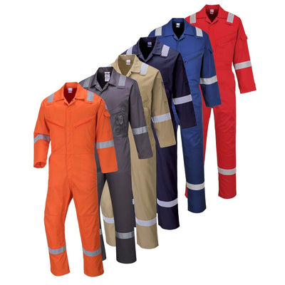 Portwest Iona Baumwoll Overall, Grösse: XL, Farbe: Rot, C814RERXL Rot XL, Rot XL