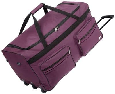 MONZANA® Reisetasche mit Rollen 160L Trolley Funktion Teleskopgriff 85x43x44cm Standfüsse Gross XXL