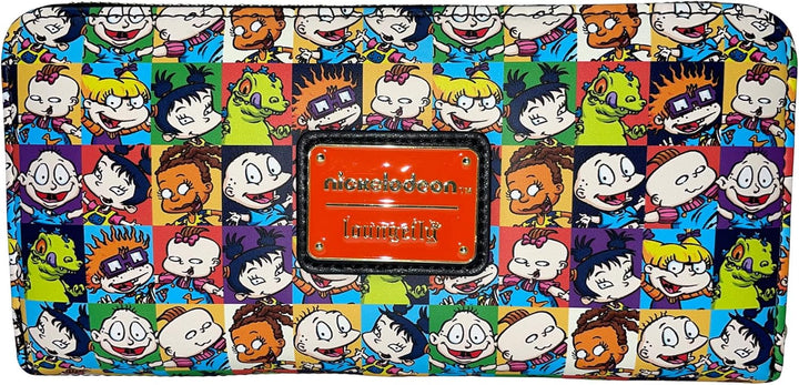 Loungefly Rugrats Nickelodeon Geldbörse mit Reissverschluss, Schwarz, Medium, Geldbörse mit Reissver