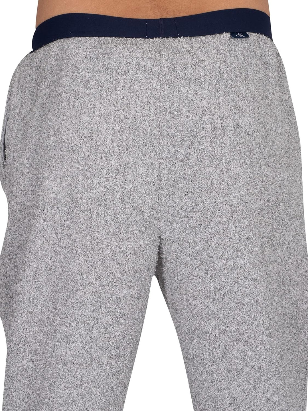 Calvin Klein Herren Lounge Jogginghose aus Plüsch, Grau, S