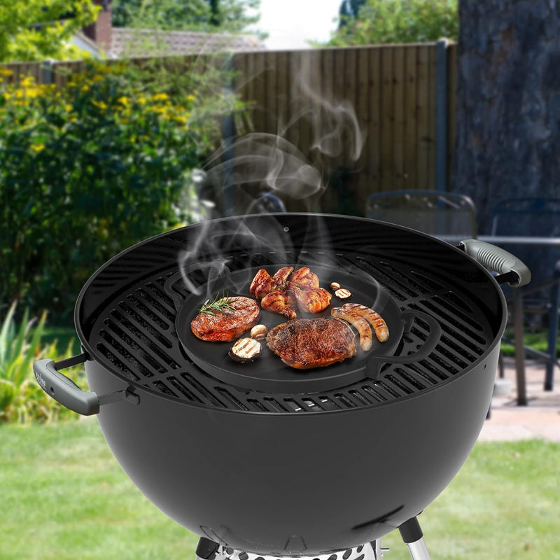 Onlyfire Runde Gusseisen-Pfanne Ø 30,5 cm für Weber Gourmet BBQ System 7421 | Ersatzteile für Weber